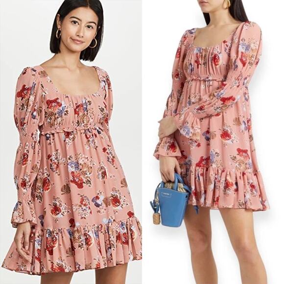 Cinq a Sept Simone Dress Bare Rose Multi - Picture 1 of 12